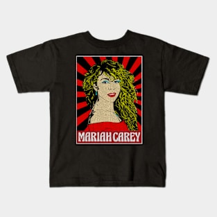 Mariah Carey Christmas Pop Art Kids T-Shirt